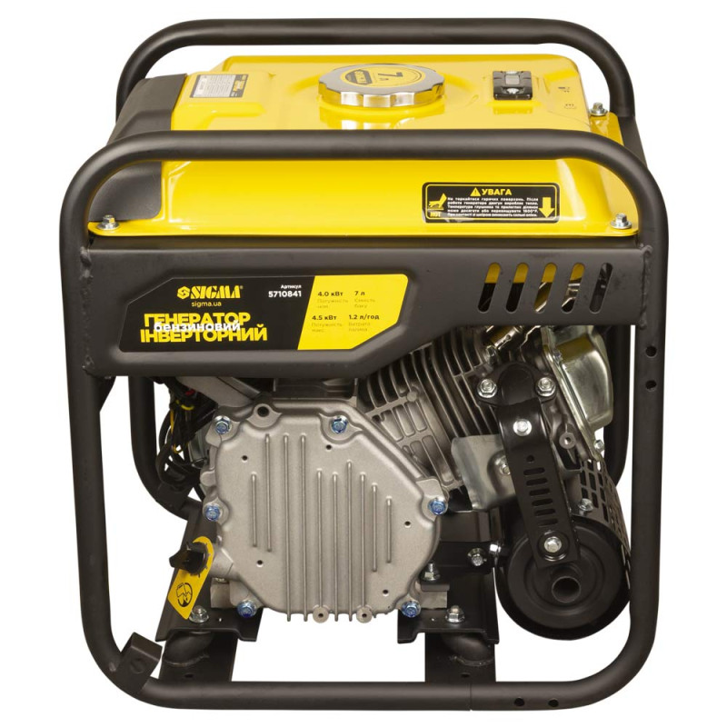 SIGMA Генератор инверторный бензиновый 4.0/4.5кВт 7л 4-х тактный ручной запуск (5710841)