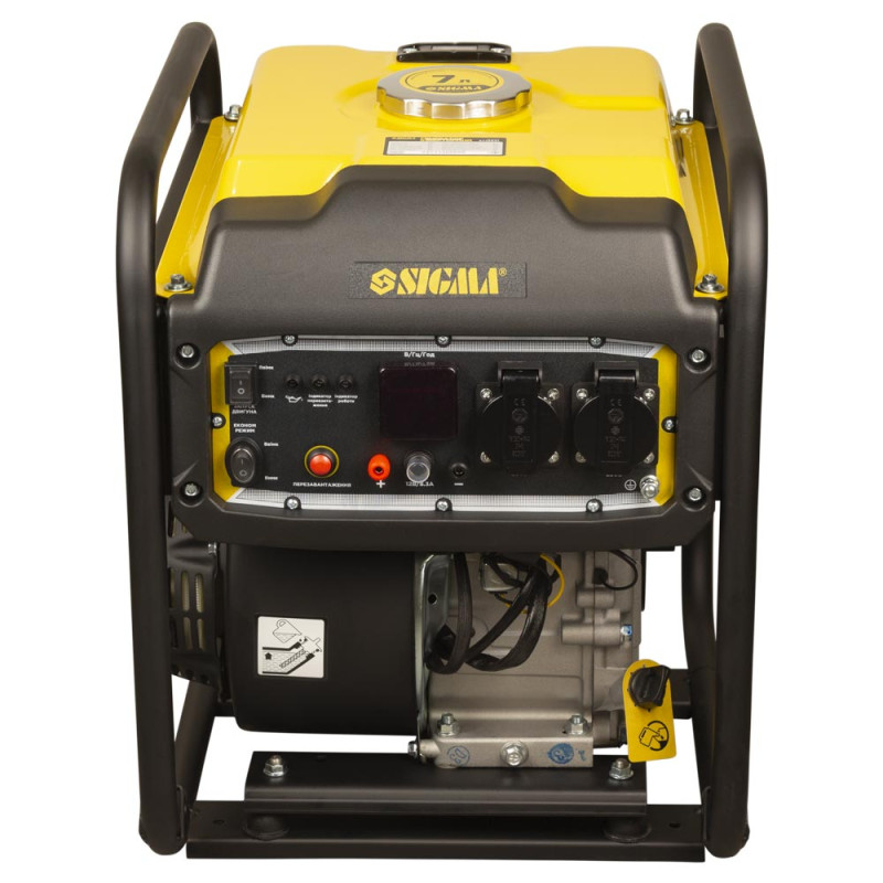 SIGMA Генератор инверторный бензиновый 4.0/4.5кВт 7л 4-х тактный ручной запуск (5710841)
