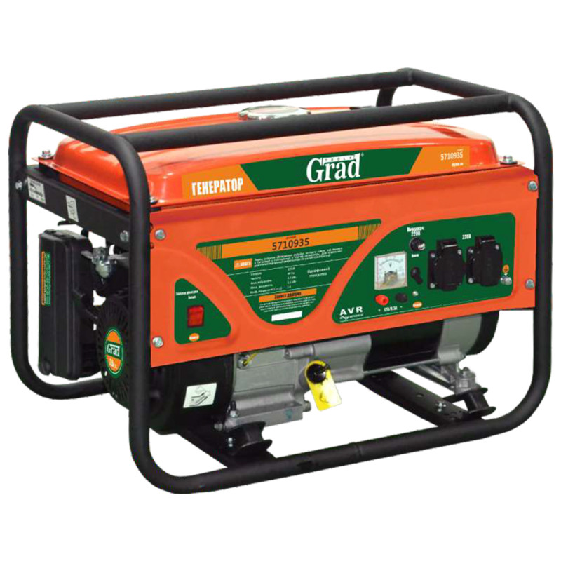 GRAD Генератор 3.0/3.3кВт 4-х тактный ручной запуск (5710935)