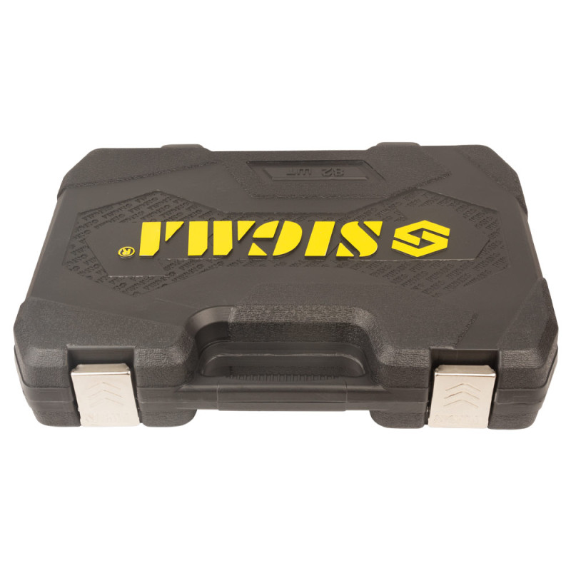 SIGMA Набор торцевых насадок и бит 1/4", 1/2" 82шт CrV mid (6001551)