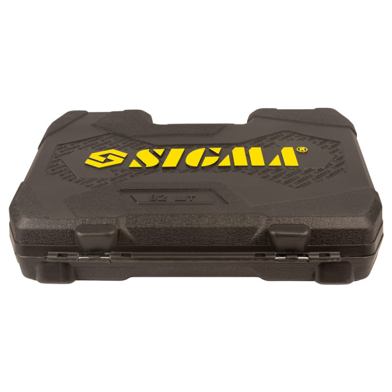 SIGMA Набор торцевых насадок и бит 1/4", 1/2" 82шт CrV mid (6001551)