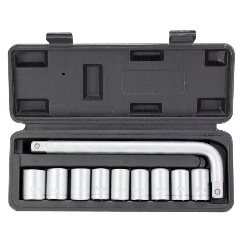 Grad Набор торцевых насадок 1/2" 9шт + вороток (кейс) (6003035)