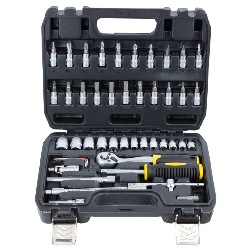 SIGMA Набор насадок торцевых и бит 1/4" 46шт CrV mid (6003511)