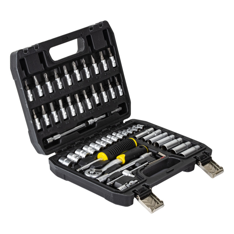 SIGMA Набор торцевых насадок и биты 1/4" 53шт CrV (6003521)