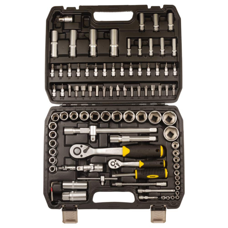 SIGMA Набор насадок торцевых и бит 1/4", 1/2" 94шт CrV mid (6003761)