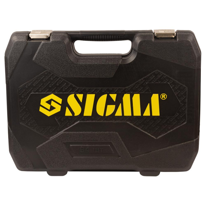 SIGMA Набор насадок торцевых и бит 1/4", 1/2" 94шт CrV mid (6003761)