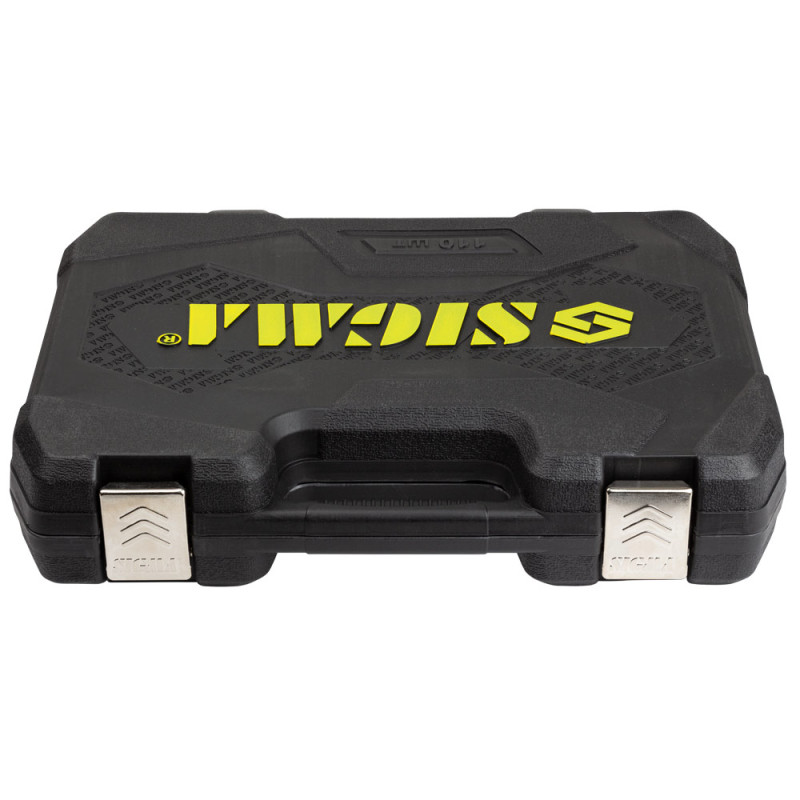 SIGMA Набор насадок торцевых и бит 1/4", 1/2" 110шт CrV mid (6003771)