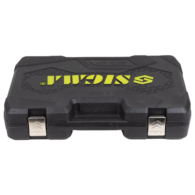 SIGMA Набор торцевых насадок и биты 1/4", 3/8", 1/2" 216шт CrV (6003841)