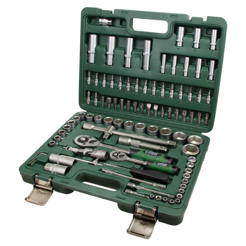 Grad Набор торцевых насадок и бит 1/4", 1/2" 94шт (6004265)