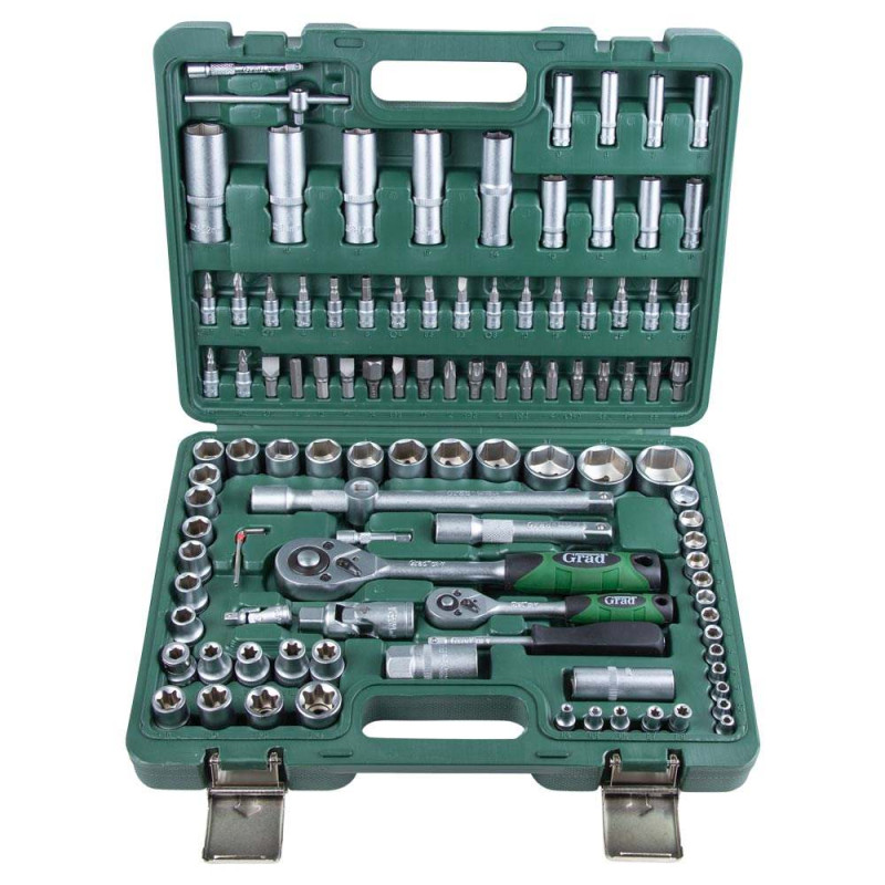 Grad Набор торцевых насадок и бит 1/4", 1/2" 108шт (6004275)