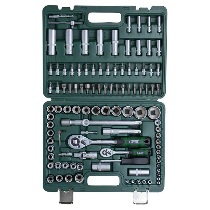 Grad Набор торцевых насадок и бит 1/4", 1/2" 108шт (6004275)