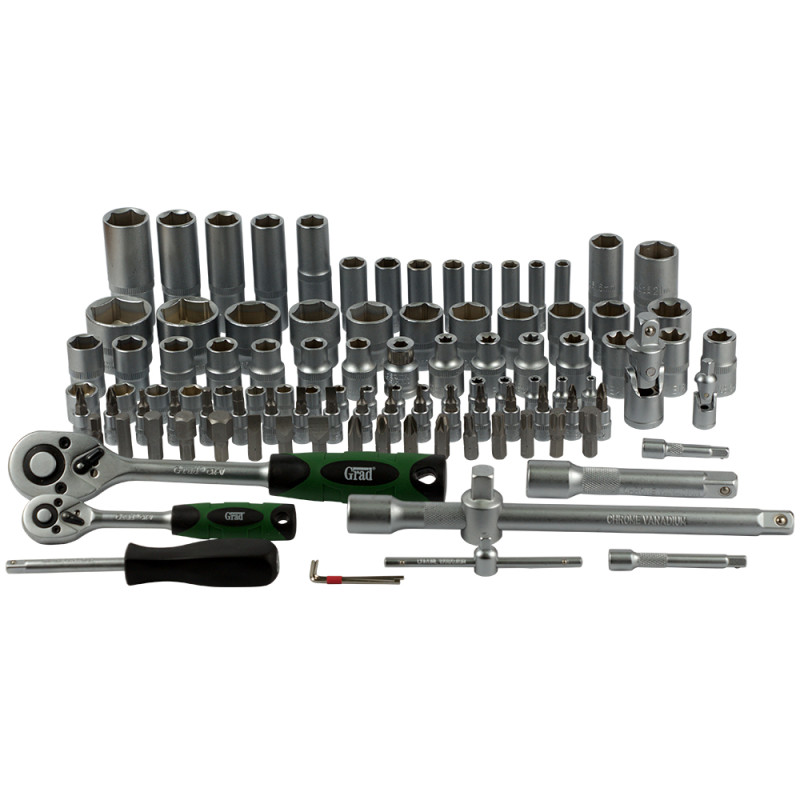 Grad Набор торцевых насадок и бит 1/4", 1/2" 108шт (6004275)