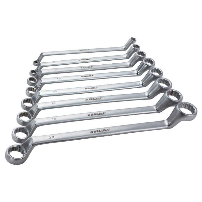 SIGMA Ключи накидные 8шт 6-22мм CrV satine (6010051)