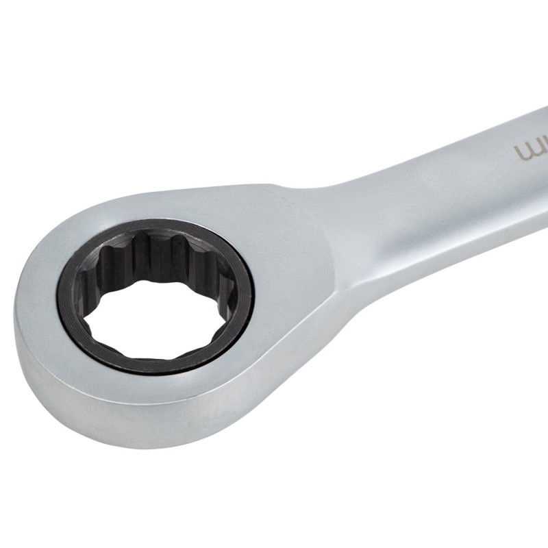 SIGMA Набор ключей рожково-накидных с трещоткой 6шт (8, 10, 12, 13, 17, 19мм) CrV satine (6010511)