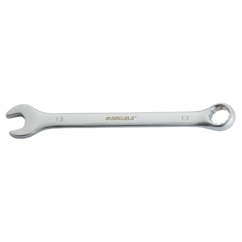 SIGMA Ключ рожково-накидный 13мм CrV satine с подвесом (6021581)