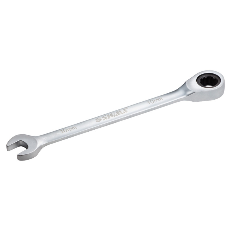 SIGMA Ключ рожково-накидный трещеточный 10мм CrV satine (6022101)