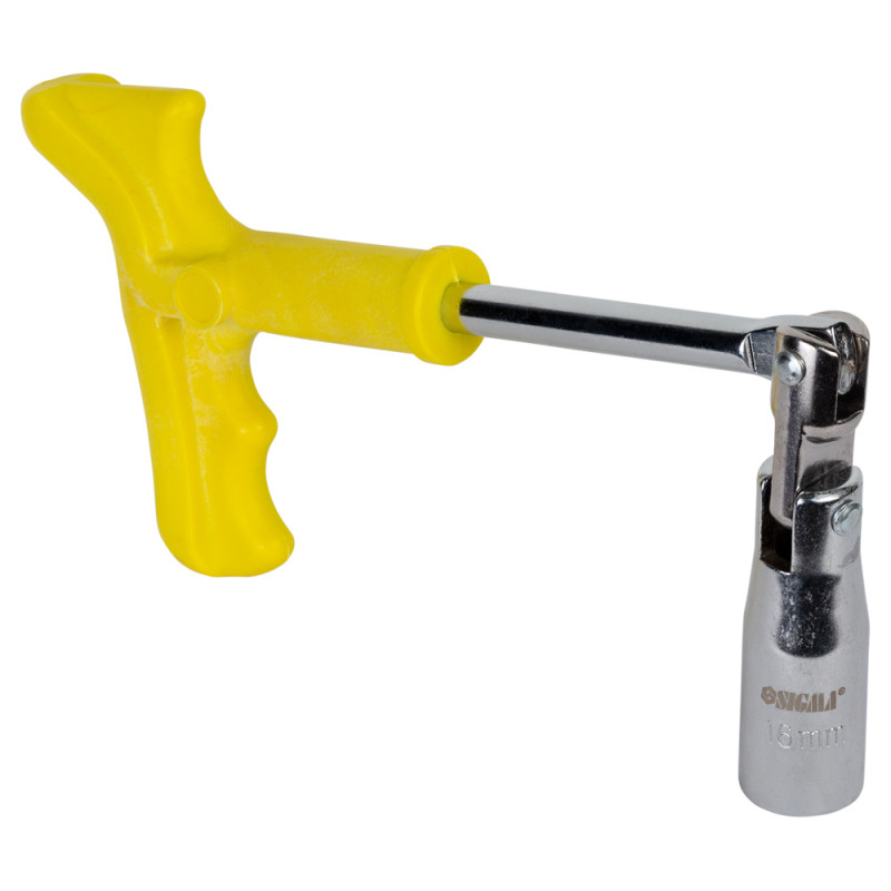 SIGMA Ключ свечной с шарниром усиленный 16мм (6030321)