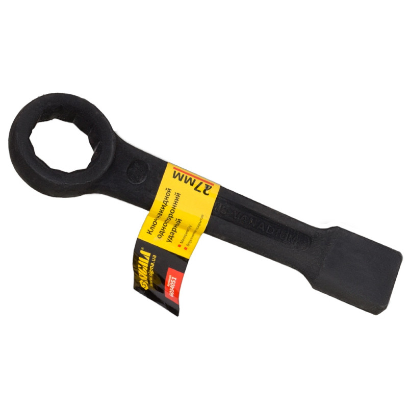 SIGMA Ключ накидной односторонний ударный 27мм CrV (6034051)