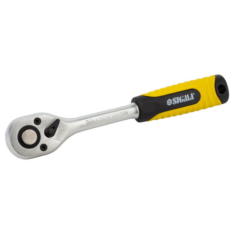 SIGMA Ключ-трещотка 1/2" 250мм 72T CrV (6050011)