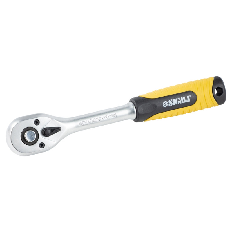 SIGMA Ключ-трещотка 3/8" 200мм 72T CrV (6050031)