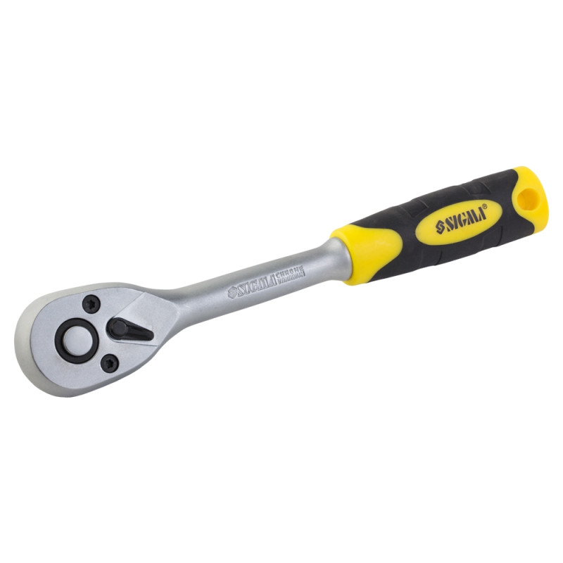 SIGMA Ключ-трещотка 3/8" 200мм 72T CrV (6050031)