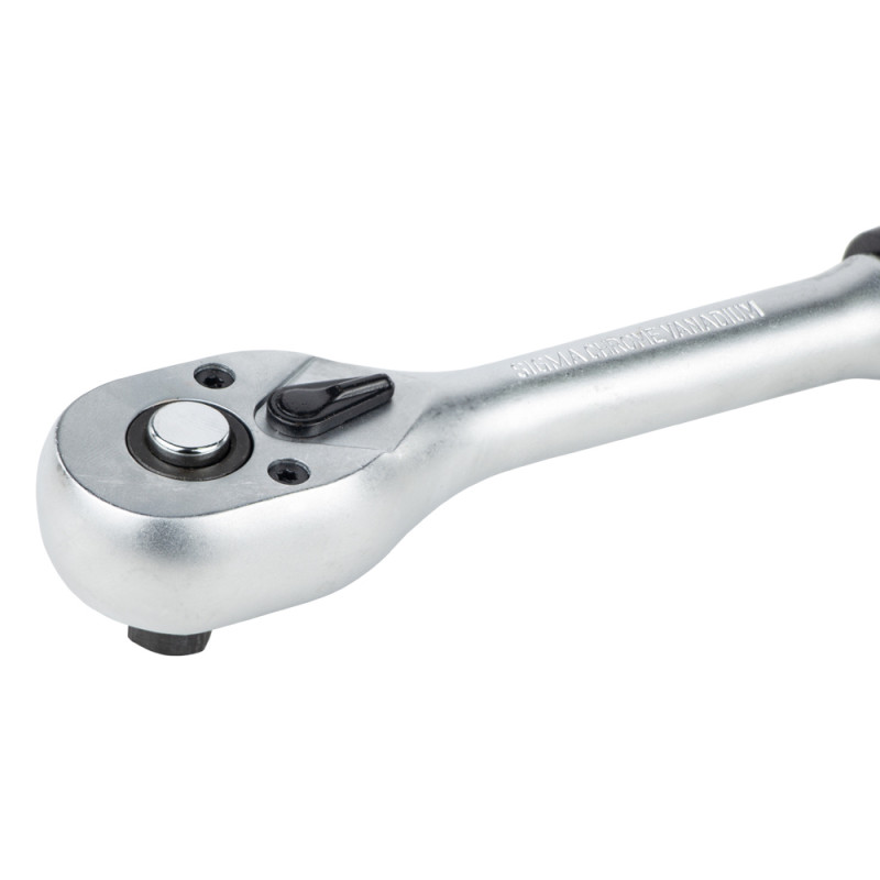 SIGMA Ключ-трещотка 3/8" 200мм 72T CrV (6050031)