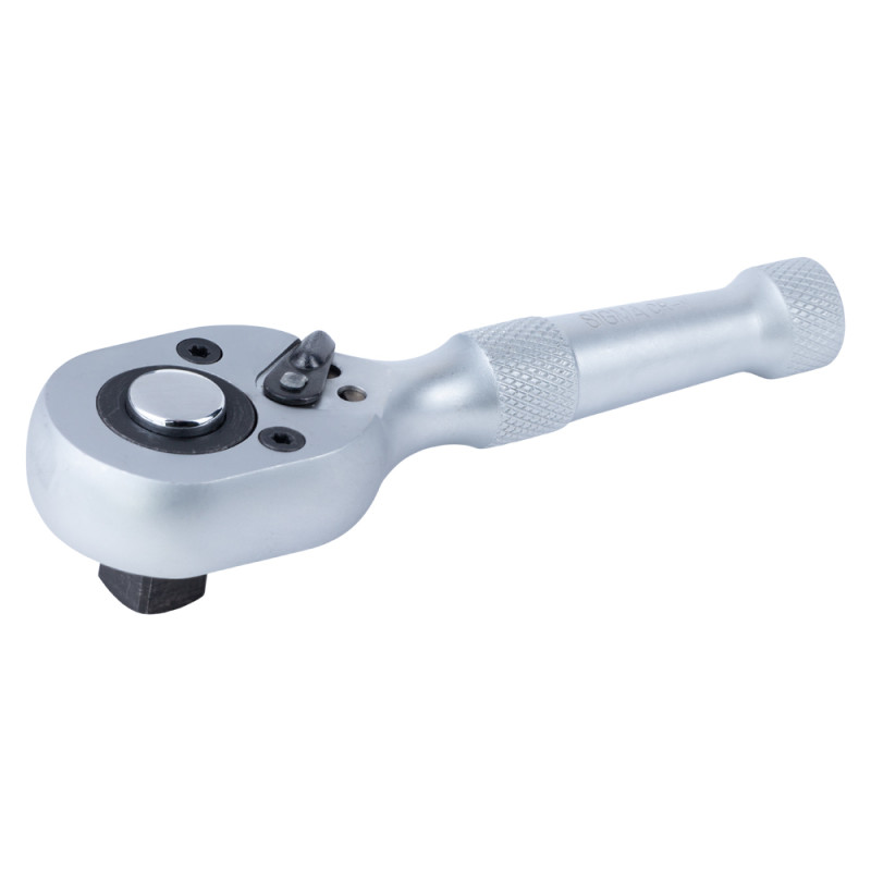 SIGMA Ключ-трещотка укороченная с металлической ручкой 1/2" 140мм 45T CrV (6050231)