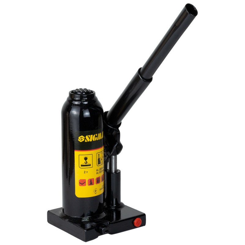 SIGMA Домкрат гидравлический бутылочный 2т H 180-333мм (6101021)