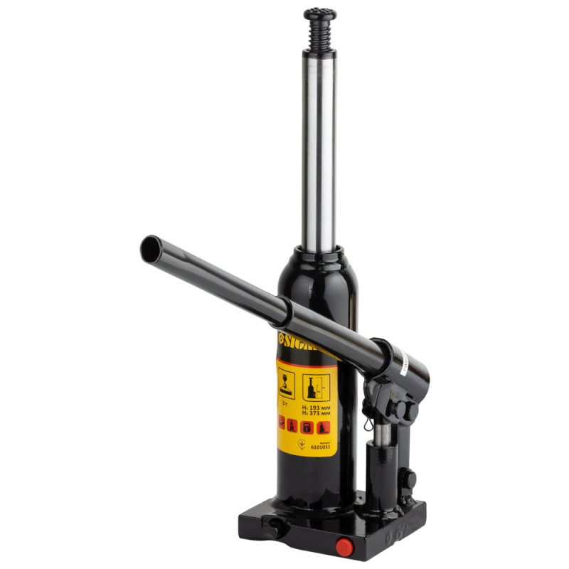 SIGMA Домкрат гидравлический бутылочный 3т H 193-373мм (6101031)