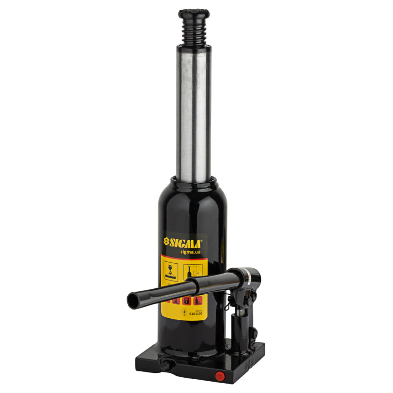 SIGMA Домкрат гидравлический бутылочный 10т H 230-460мм (6101101)