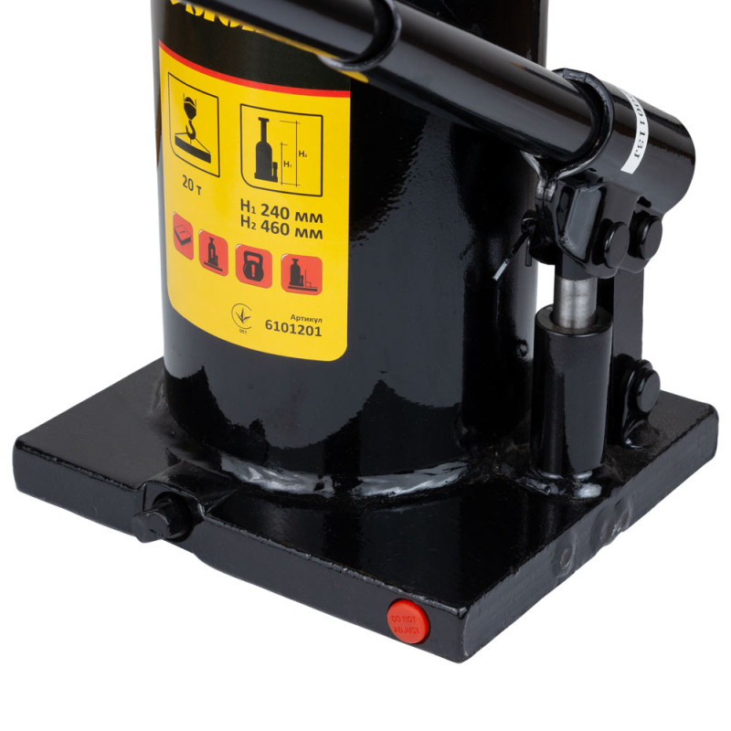 SIGMA Домкрат гидравлический бутылочный 20т H 242-452мм (6101201)