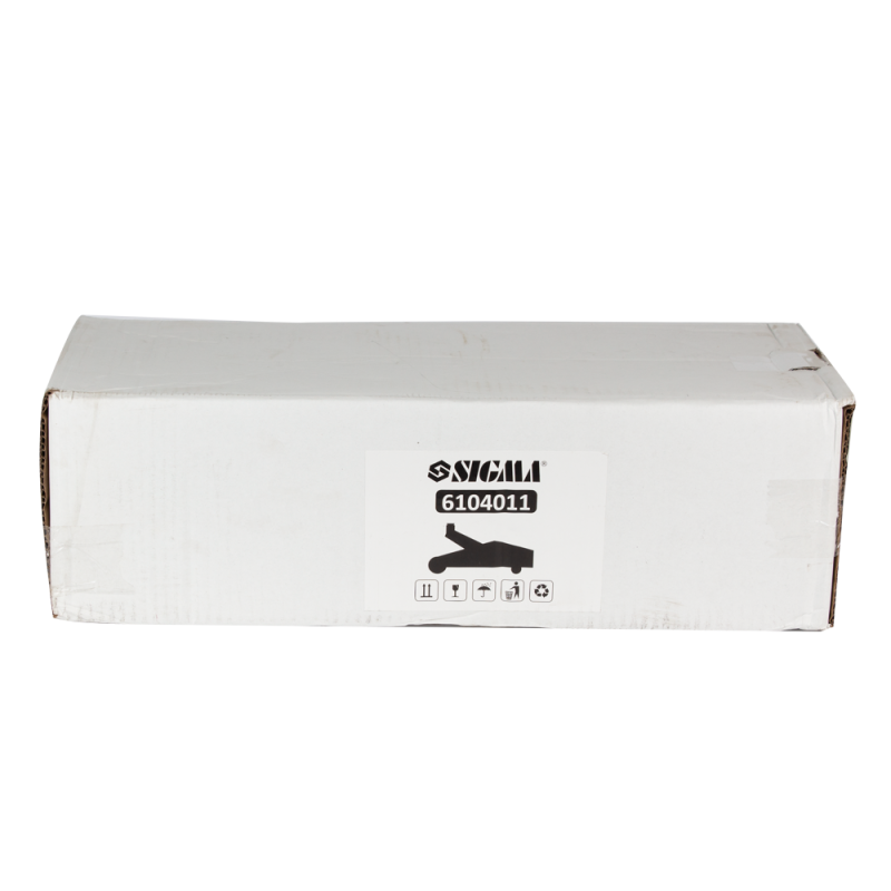 SIGMA Домкрат гидравлический подкатный 2т H 130-345мм (6104011)