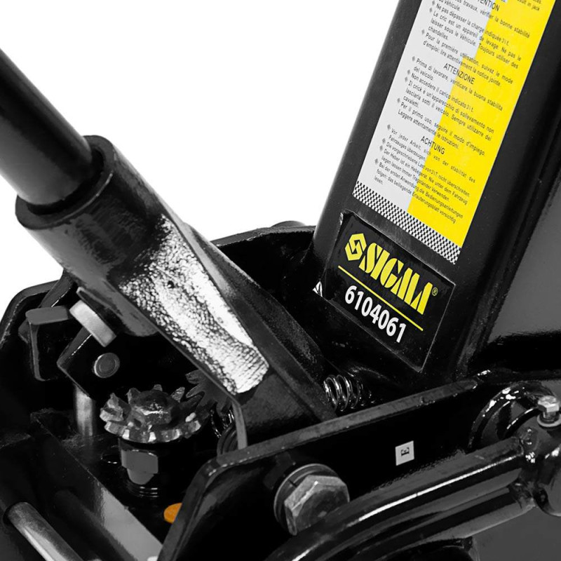 SIGMA Домкрат гидравлический подкатный 3.5т H 145-500мм (6104061)