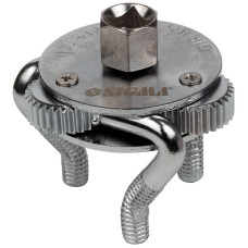 SIGMA Съемник масляного фильтра "краб" Ø40-86мм с круглым изогнутым захватом и адаптером 1/2"-3/8" (6223321)