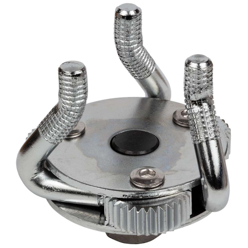 SIGMA Съемник масляного фильтра "краб" Ø40-86мм с круглым изогнутым захватом и адаптером 1/2"-3/8" (6223321)