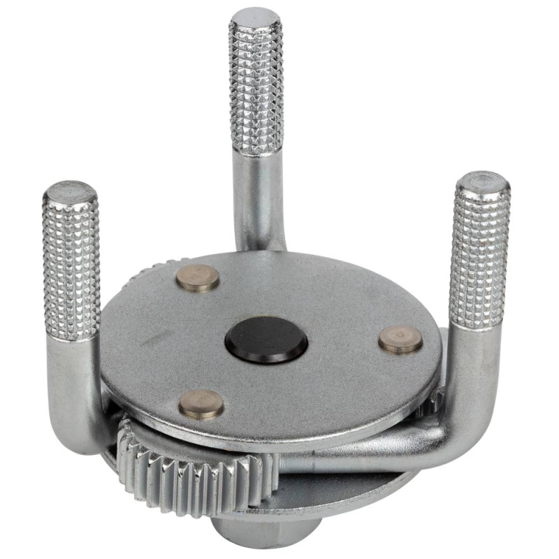 SIGMA Съемник масляного фильтра "краб" Ø70-130мм с круглым захватом и переходником 1/2" -3/8" (6223421)