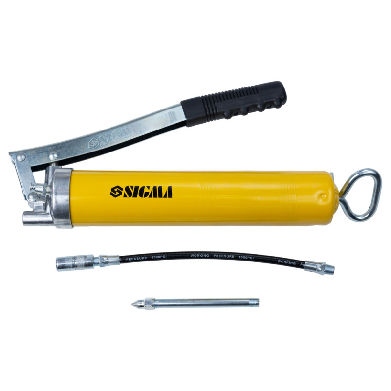 SIGMA Шприц-оливница рычажно-плунжерный 500мл с гибким шлангом (6300361)