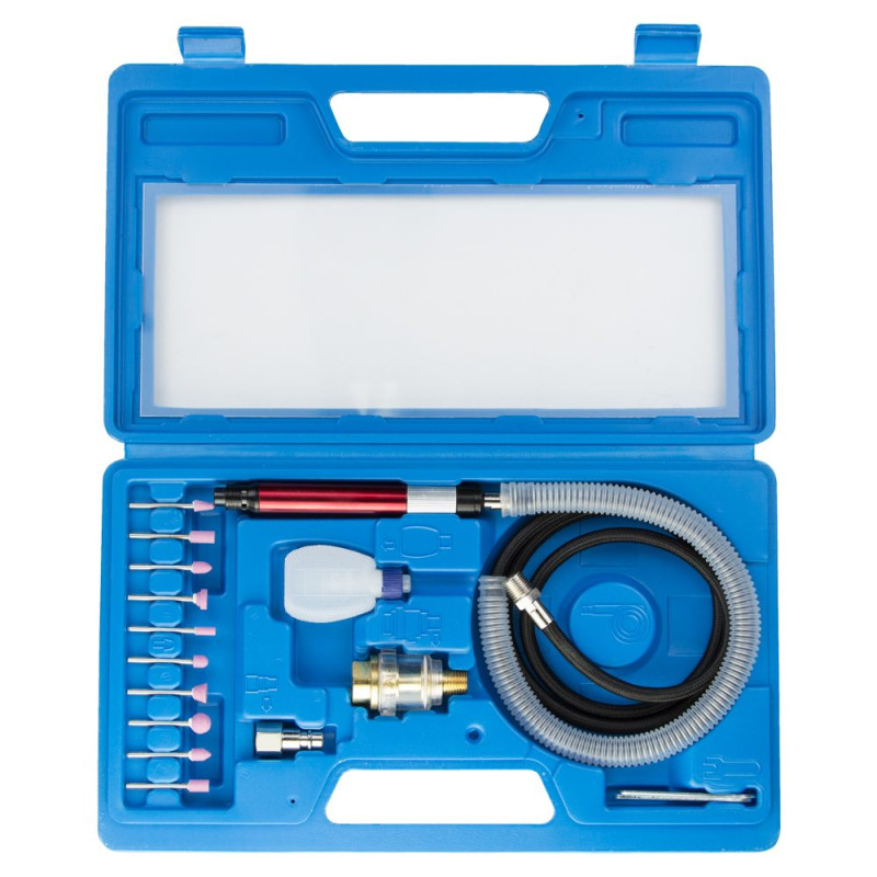 SIGMA Шлифмашинка прямая пневматическая с аксессуарами в кейсе 54000об/мин (6732891)