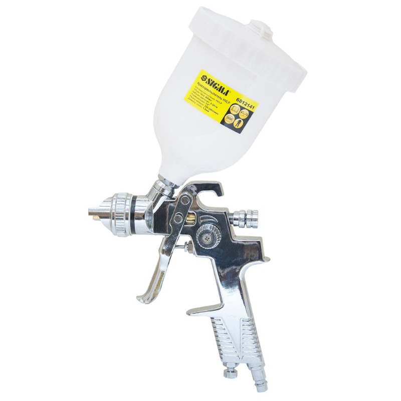 SIGMA Краскораспылитель HVLP Ø1.8мм (хром) из в/б (пласт) (6812141)