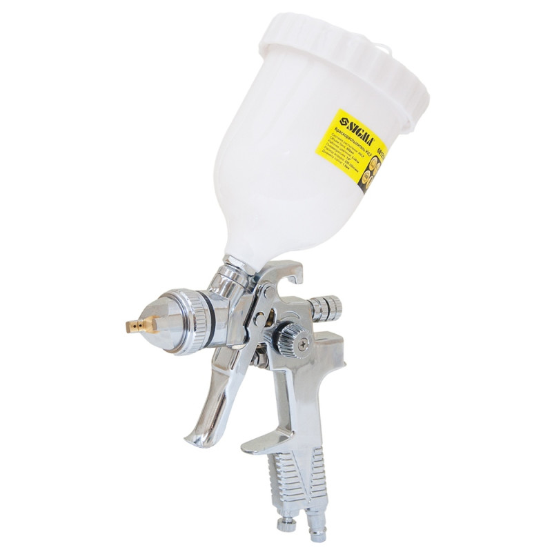 SIGMA Краскораспылитель HVLP Ø1.8мм (хром) из в/б (пласт) (6812141)