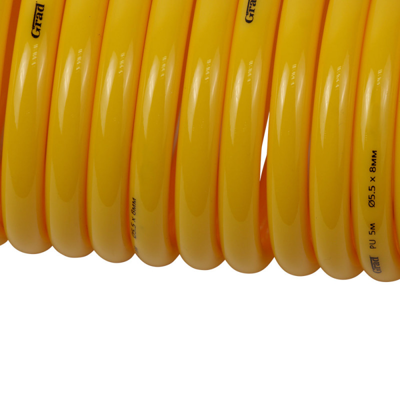 Grad Шланг спиральный PU 5м 5.5×8мм (7011715)