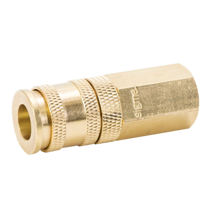 SIGMA Соединение быстросъемное усиленное с фиксатором FT 1/4" (латунь) (7021641)