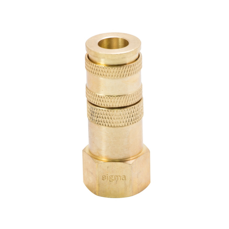 SIGMA Соединение быстросъемное усиленное с фиксатором FT 1/2" (латунь) (7021661)