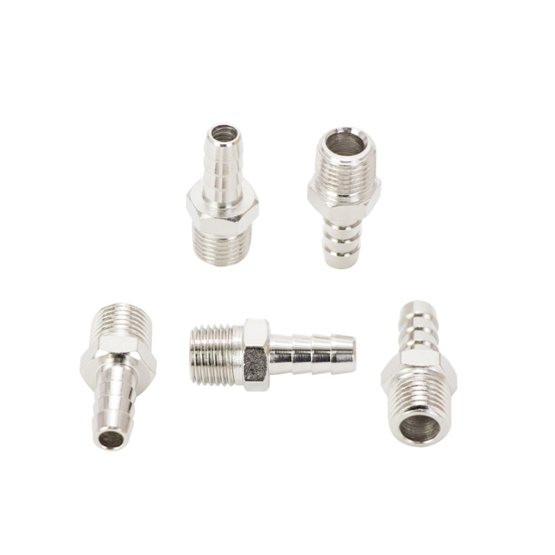 SIGMA Штуцер для шланга с наружным резьбовым соединением 8мм MT 1/4" (7023131) (5 шт)