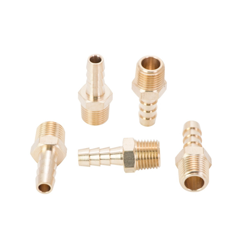 SIGMA Штуцер для шланга с наружным резьбовым соединением 8мм MT 1/4" (латунь) (7023431) (5 шт)