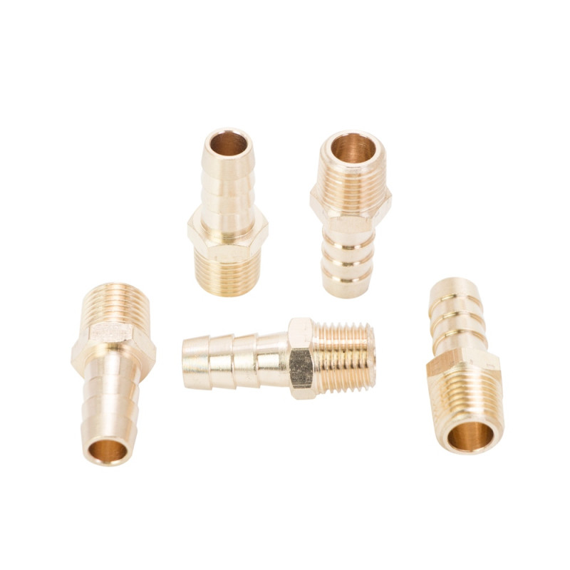 SIGMA Штуцер для шланга с наружным резьбовым соединением 10мм MT 1/4" (латунь) (7023441) (5 шт)