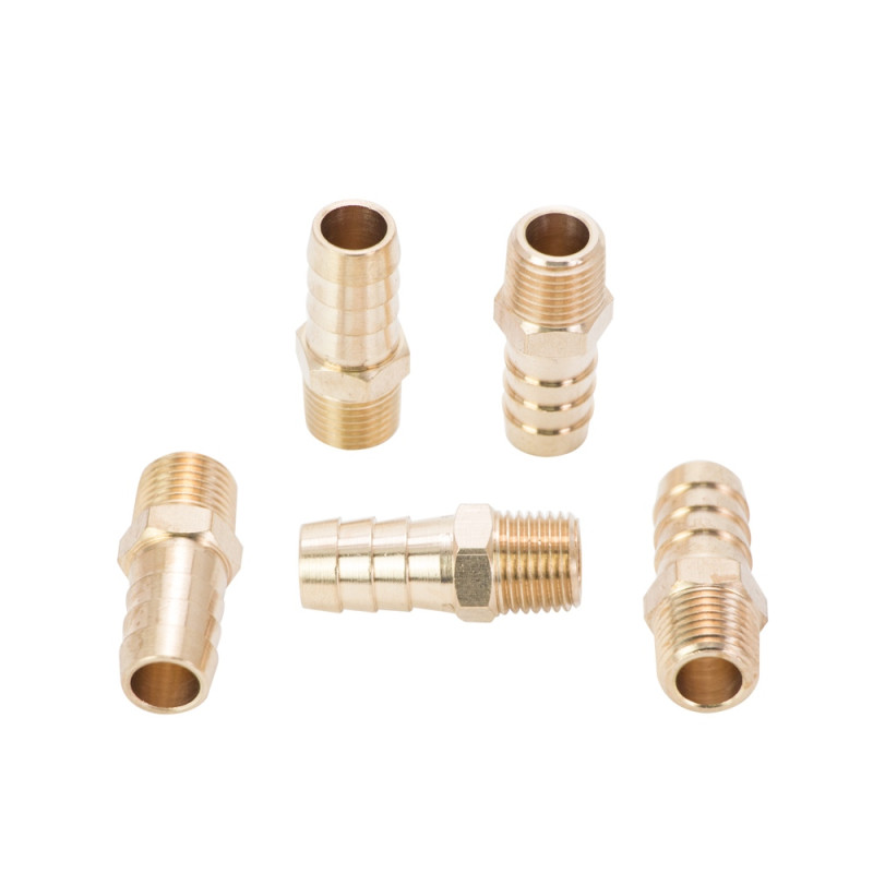 SIGMA Штуцер для шланга с наружным резьбовым соединением 12мм MT 1/4" (латунь) (7023451) (5 шт)