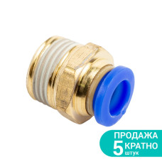 SIGMA Штуцер цанговый Ø8мм МТ 3/8" (7026901) (5 шт)