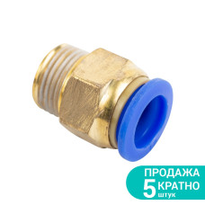 SIGMA Штуцер цанговый (прямой) Ø12мм МТ 1/4" (7026971) (5 шт)