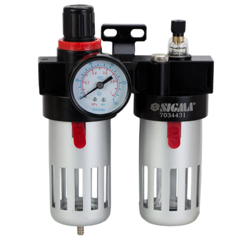 SIGMA Блок подготовки воздуха в сборе 1200 л/мин 1/2" (7034431)